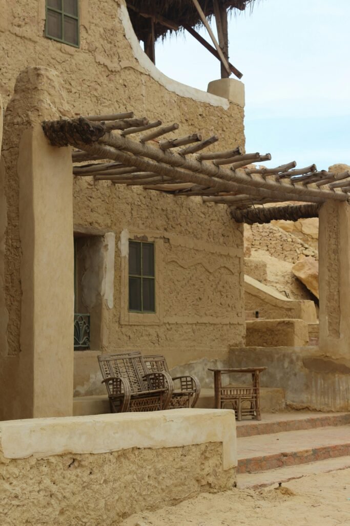Primitive life in primitive ancient house